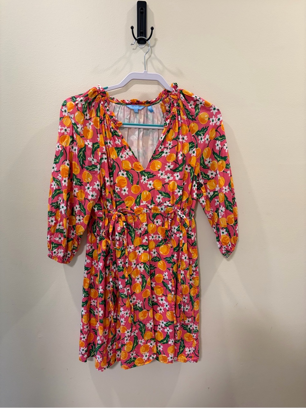 Draper James Pink and Orange Floral Dress